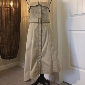 Banana Republic Khaki Dress With Belt ✨